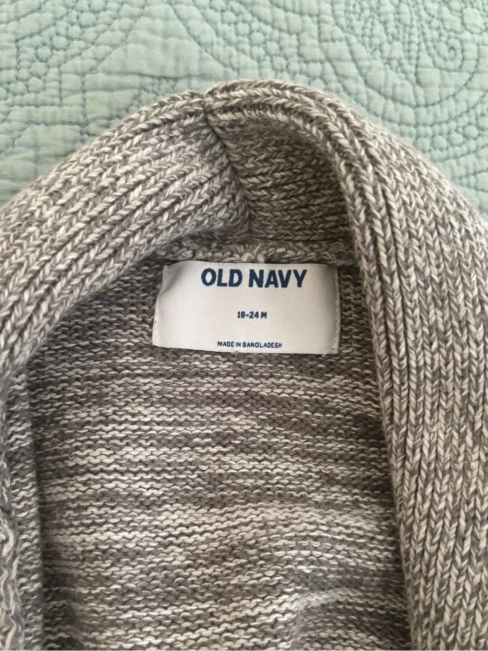 Toddler Old Navy Heathered Gray Open Shawl-Cardigan